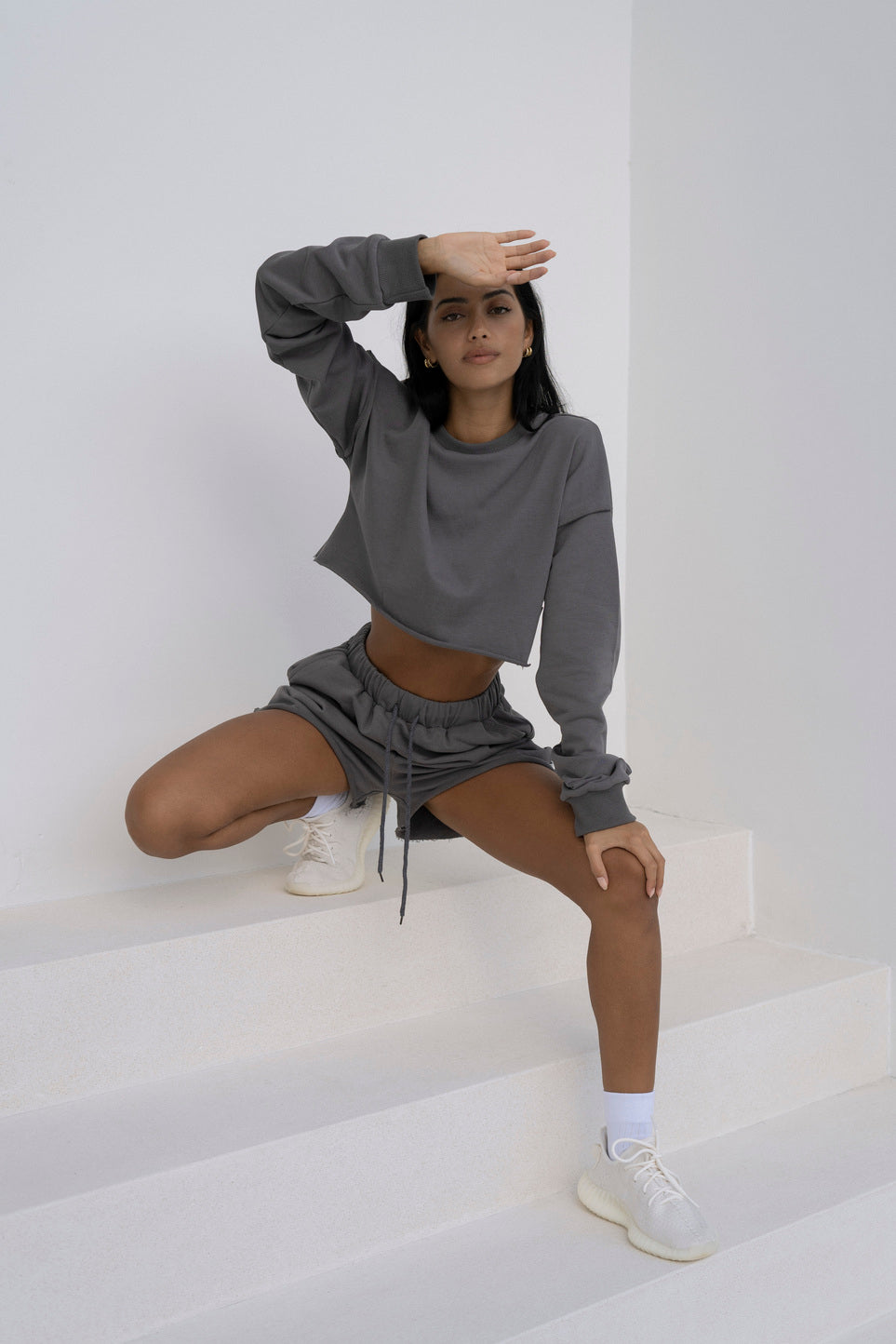 Oversized Shorts Gray
