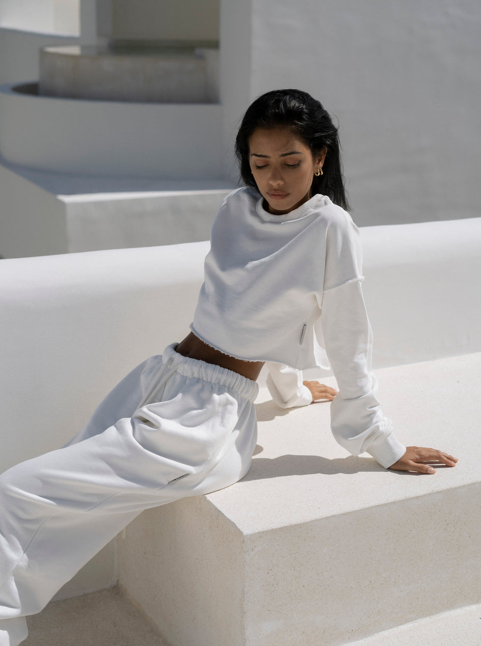 Crop Sweater White