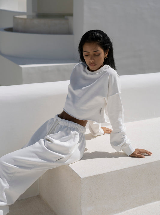 Crop Sweater White
