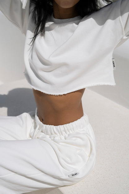 Crop Sweater White