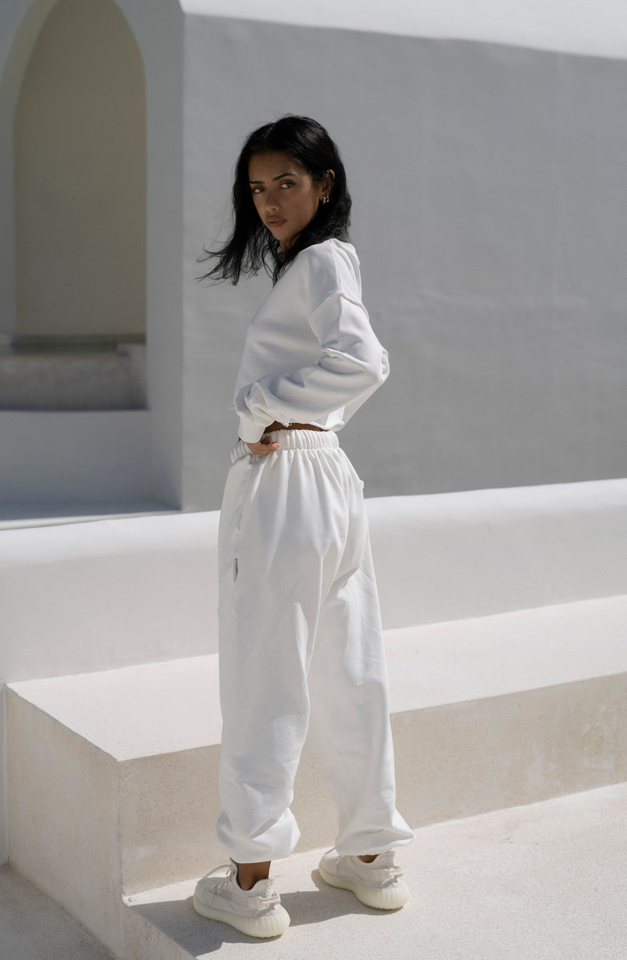 Crop Sweater White